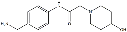 N-[4-(aminomethyl)phenyl]-2-(4-hydroxypiperidin-1-yl)acetamide