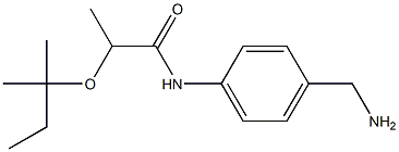 N-[4-(aminomethyl)phenyl]-2-[(2-methylbutan-2-yl)oxy]propanamide,,结构式