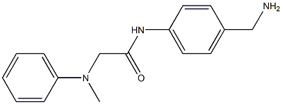 N-[4-(aminomethyl)phenyl]-2-[methyl(phenyl)amino]acetamide|