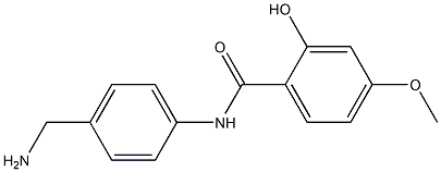 N-[4-(aminomethyl)phenyl]-2-hydroxy-4-methoxybenzamide Structure