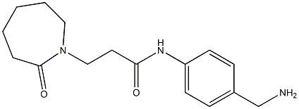 N-[4-(aminomethyl)phenyl]-3-(2-oxoazepan-1-yl)propanamide Structure