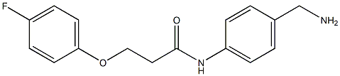 N-[4-(aminomethyl)phenyl]-3-(4-fluorophenoxy)propanamide 结构式