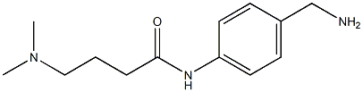 N-[4-(aminomethyl)phenyl]-4-(dimethylamino)butanamide 结构式