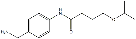 N-[4-(aminomethyl)phenyl]-4-(propan-2-yloxy)butanamide Structure