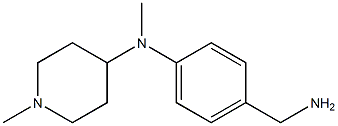 N-[4-(aminomethyl)phenyl]-N,1-dimethylpiperidin-4-amine Structure