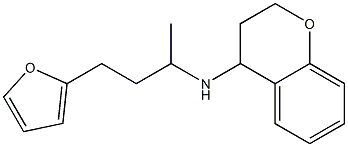 N-[4-(furan-2-yl)butan-2-yl]-3,4-dihydro-2H-1-benzopyran-4-amine Struktur