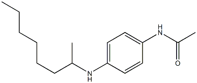 N-[4-(octan-2-ylamino)phenyl]acetamide 化学構造式