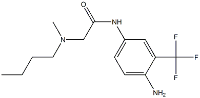 N-[4-amino-3-(trifluoromethyl)phenyl]-2-[butyl(methyl)amino]acetamide|