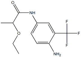 N-[4-amino-3-(trifluoromethyl)phenyl]-2-ethoxypropanamide 结构式