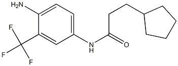 N-[4-amino-3-(trifluoromethyl)phenyl]-3-cyclopentylpropanamide Structure