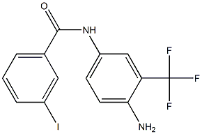 N-[4-amino-3-(trifluoromethyl)phenyl]-3-iodobenzamide,,结构式