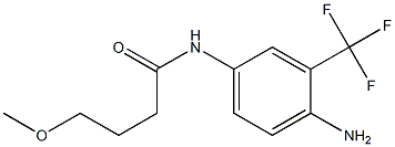 N-[4-amino-3-(trifluoromethyl)phenyl]-4-methoxybutanamide Struktur