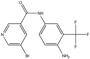 N-[4-amino-3-(trifluoromethyl)phenyl]-5-bromopyridine-3-carboxamide|