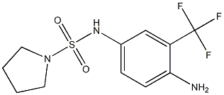 N-[4-amino-3-(trifluoromethyl)phenyl]pyrrolidine-1-sulfonamide Structure