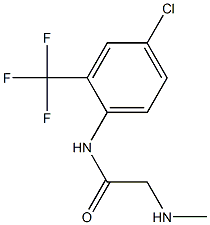 N-[4-chloro-2-(trifluoromethyl)phenyl]-2-(methylamino)acetamide Structure