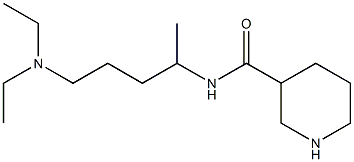 N-[5-(diethylamino)pentan-2-yl]piperidine-3-carboxamide Structure