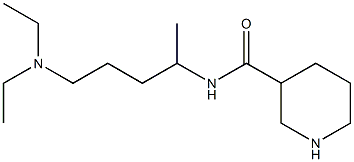 N-[5-(diethylamino)pentan-2-yl]piperidine-3-carboxamide Struktur