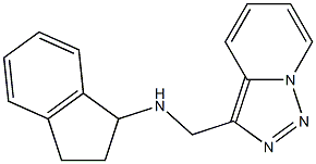 N-{[1,2,4]triazolo[3,4-a]pyridin-3-ylmethyl}-2,3-dihydro-1H-inden-1-amine Structure