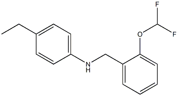 N-{[2-(difluoromethoxy)phenyl]methyl}-4-ethylaniline Structure