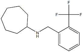 N-{[2-(trifluoromethyl)phenyl]methyl}cycloheptanamine,,结构式