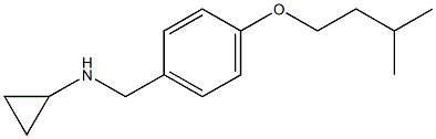 N-{[4-(3-methylbutoxy)phenyl]methyl}cyclopropanamine,,结构式