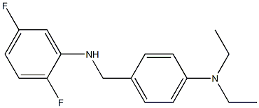 N-{[4-(diethylamino)phenyl]methyl}-2,5-difluoroaniline 化学構造式