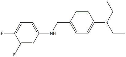 N-{[4-(diethylamino)phenyl]methyl}-3,4-difluoroaniline Structure