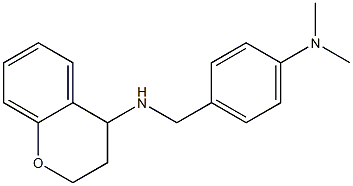 N-{[4-(dimethylamino)phenyl]methyl}-3,4-dihydro-2H-1-benzopyran-4-amine,,结构式