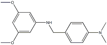 N-{[4-(dimethylamino)phenyl]methyl}-3,5-dimethoxyaniline,,结构式
