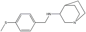 N-{[4-(methylsulfanyl)phenyl]methyl}-1-azabicyclo[2.2.2]octan-3-amine Structure