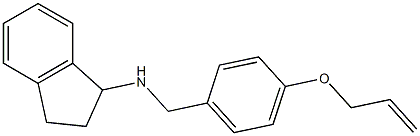  N-{[4-(prop-2-en-1-yloxy)phenyl]methyl}-2,3-dihydro-1H-inden-1-amine