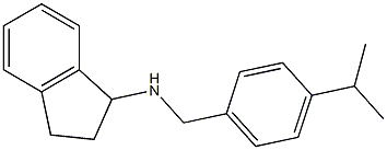 N-{[4-(propan-2-yl)phenyl]methyl}-2,3-dihydro-1H-inden-1-amine|