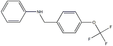 N-{[4-(trifluoromethoxy)phenyl]methyl}aniline Structure