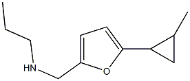 N-{[5-(2-methylcyclopropyl)-2-furyl]methyl}-N-propylamine,,结构式