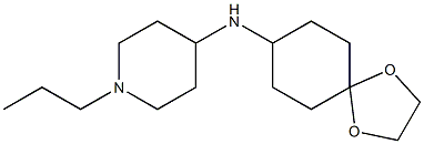 N-{1,4-dioxaspiro[4.5]decan-8-yl}-1-propylpiperidin-4-amine,,结构式