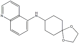 N-{1,4-dioxaspiro[4.5]decan-8-yl}quinolin-5-amine Structure