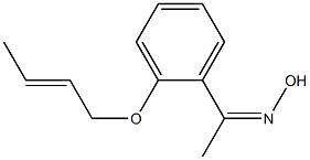 N-{1-[2-(but-2-en-1-yloxy)phenyl]ethylidene}hydroxylamine Structure