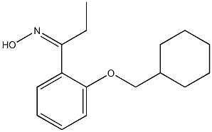 N-{1-[2-(cyclohexylmethoxy)phenyl]propylidene}hydroxylamine 化学構造式