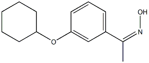 N-{1-[3-(cyclohexyloxy)phenyl]ethylidene}hydroxylamine 结构式