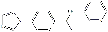 N-{1-[4-(1H-imidazol-1-yl)phenyl]ethyl}pyridin-3-amine 结构式