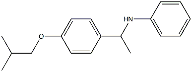 N-{1-[4-(2-methylpropoxy)phenyl]ethyl}aniline Structure