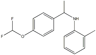 N-{1-[4-(difluoromethoxy)phenyl]ethyl}-2-methylaniline Struktur