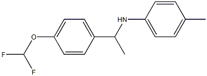 N-{1-[4-(difluoromethoxy)phenyl]ethyl}-4-methylaniline Struktur