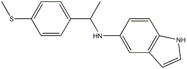 N-{1-[4-(methylsulfanyl)phenyl]ethyl}-1H-indol-5-amine