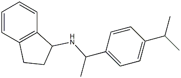 N-{1-[4-(propan-2-yl)phenyl]ethyl}-2,3-dihydro-1H-inden-1-amine,,结构式