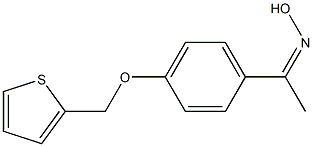 N-{1-[4-(thiophen-2-ylmethoxy)phenyl]ethylidene}hydroxylamine Structure