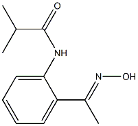 N-{2-[(1E)-N-hydroxyethanimidoyl]phenyl}-2-methylpropanamide Structure