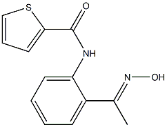 N-{2-[(1E)-N-hydroxyethanimidoyl]phenyl}thiophene-2-carboxamide Structure