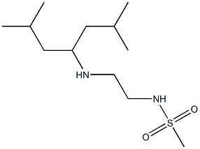 N-{2-[(2,6-dimethylheptan-4-yl)amino]ethyl}methanesulfonamide Structure