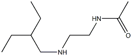 N-{2-[(2-ethylbutyl)amino]ethyl}acetamide Struktur